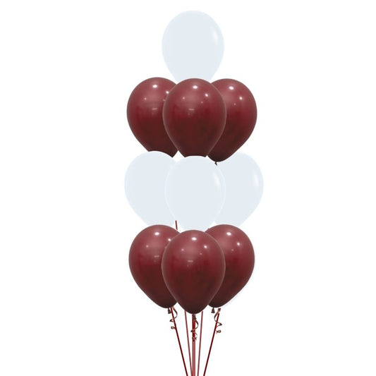 State Of Origin QLD 10 Balloon Stacked Floor Arrangement