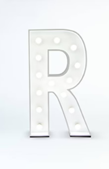 Light Up Letter | R