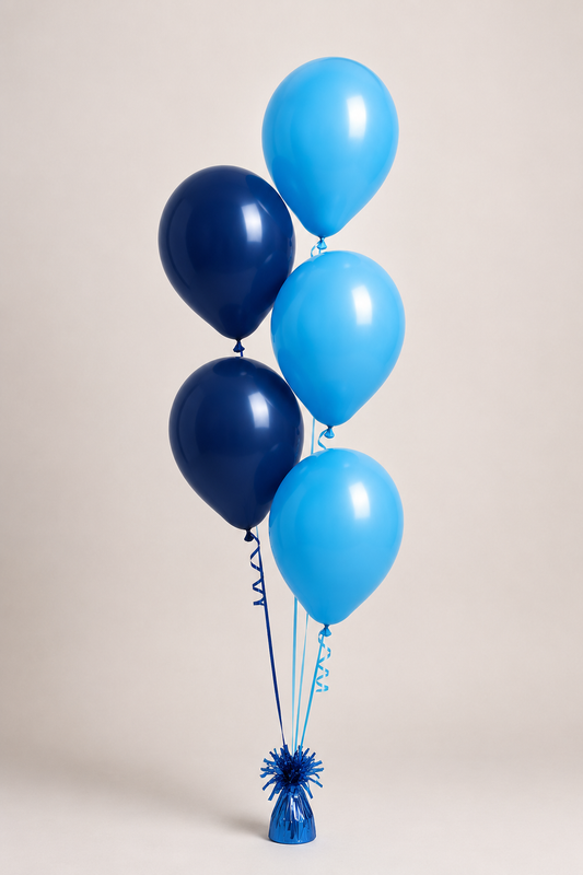 State Of Origin NSW 5 Balloon Staggered Floor Arrangement