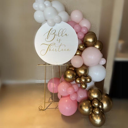 Personalised Easel with Balloon Garland