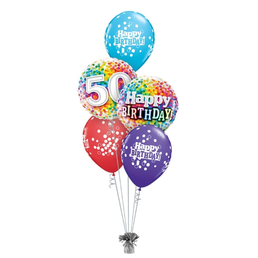 Age Birthday Confetti Balloon Gift | Age 18 - 100 Available