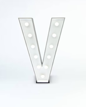 Light Up Letter | V