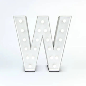 Light Up Letter | W