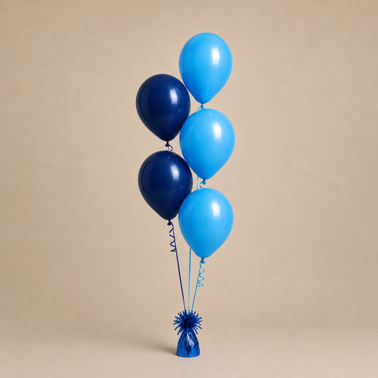 State Of Origin NSW 5 Balloon Staggered Floor Arrangement