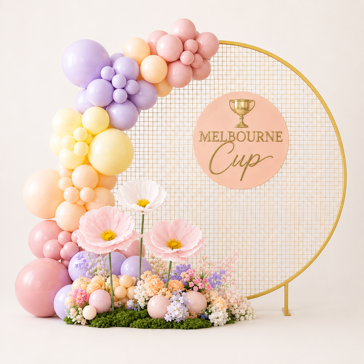 Melbourne Cup Garden Backdrop Package