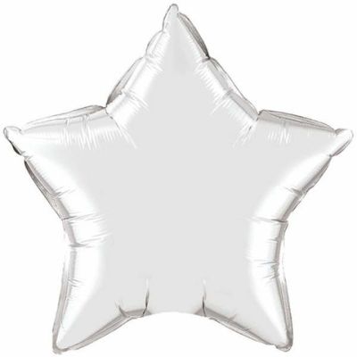 Silver Star Foil Balloon
