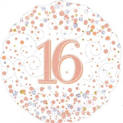 16 Fizz Rose Gold Foil Balloon