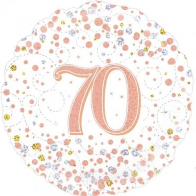 70 Fizz Rose Gold Foil Balloon