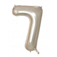 Number 7 Champagne Foil Balloon