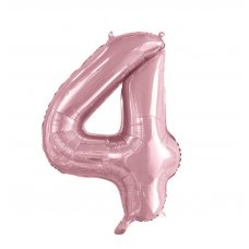 Number 4 Light Pink Megaloon Number (86cm)