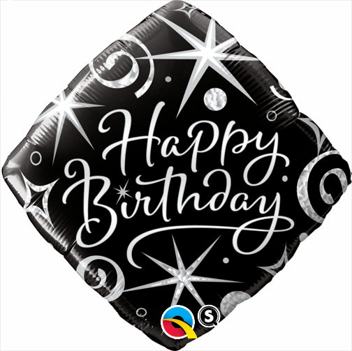 Happy Birthday Elegant Diamond Balloon