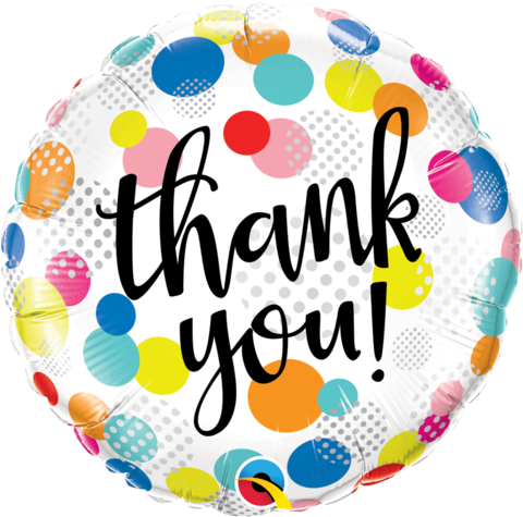 Thank You script spots Foil Balloon