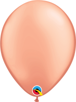 6 x Rose Gold & Ivory Latex Balloons