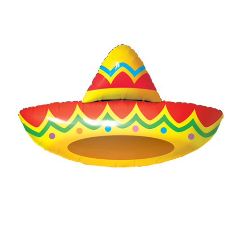 Sombrero Hat Shape Foil Balloon