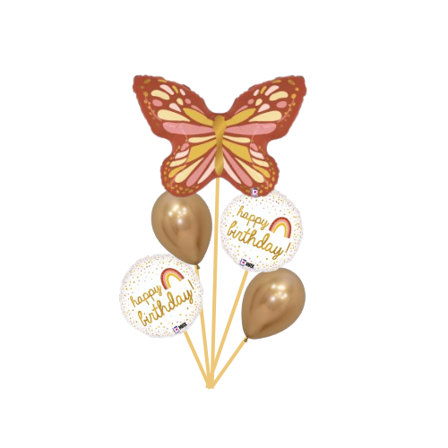 Neutrals Butterfly Balloon Bouquet