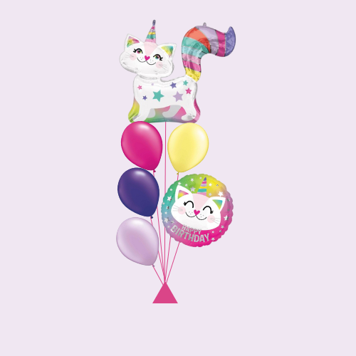 Birthday Caticorn Balloon Bouquet