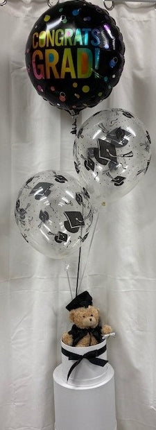 Congrats Grad Balloons & Teddy Gift Box – Balloon HQ Gold Coast
