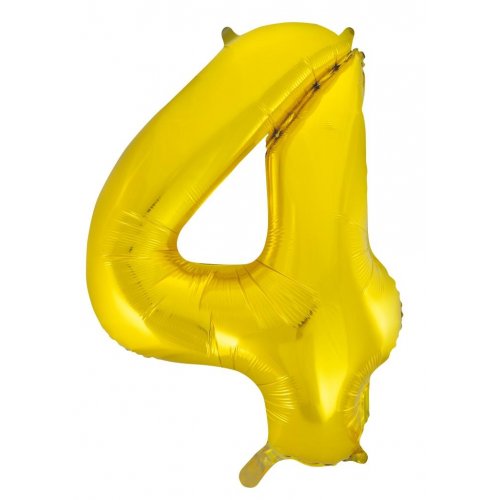 Number 4 Gold Megaloon (86cm)