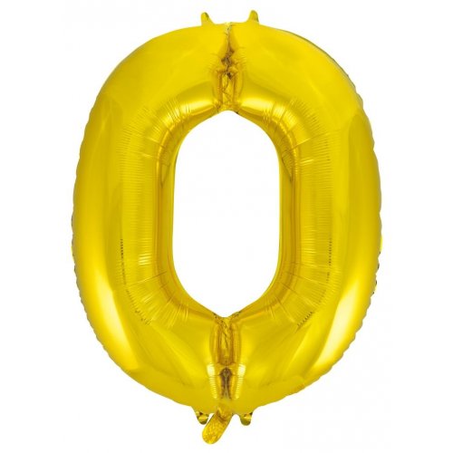 Number 0 Gold Megaloon (86cm)