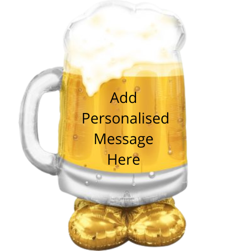 Personalised Airloonz Beer Mug Balloon