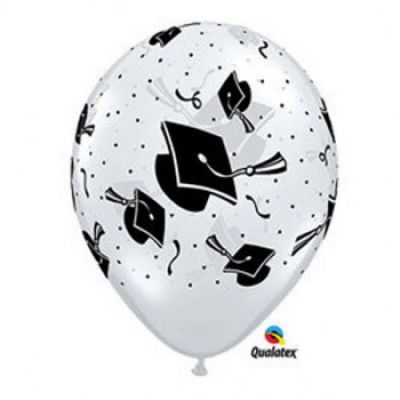 5 x GRADUATE Latex Balloons ( 2 - 3 Days float time)